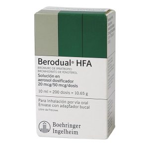 Berodual Hfa 20/50mcg Aerosol Con Inhalador