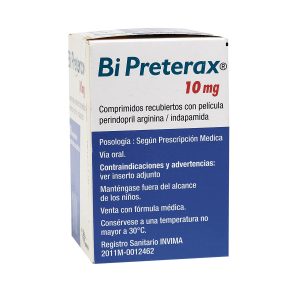 Bi Preterax 10mg/2.5mg Tableta Recubierta Con Pelicula
