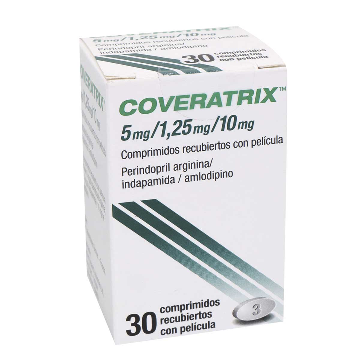 Coveratrix 5 mg + 1.25 mg + 10 mg Tableta Recubierta Con Pelicula