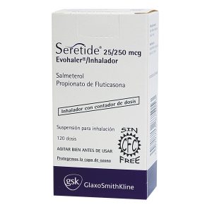 Seretide 25 Mcg/250 Mcg Suspensión Para Inhalacion