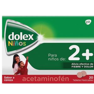 Dolex Niños 2+ 100mg Tableta Masticable