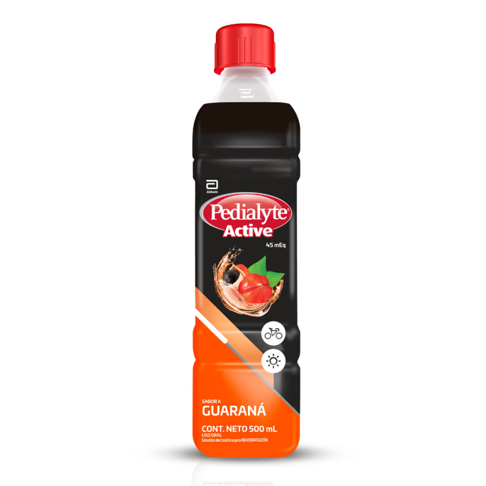 Pedialyte Active 45 Meq Guarana Solución Oral