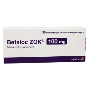 Betaloc Zok 100 Mg Tableta De Liberación Prolongada
