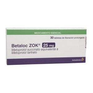 Betaloc Zok 25 Mg Tableta De Liberación Controlada