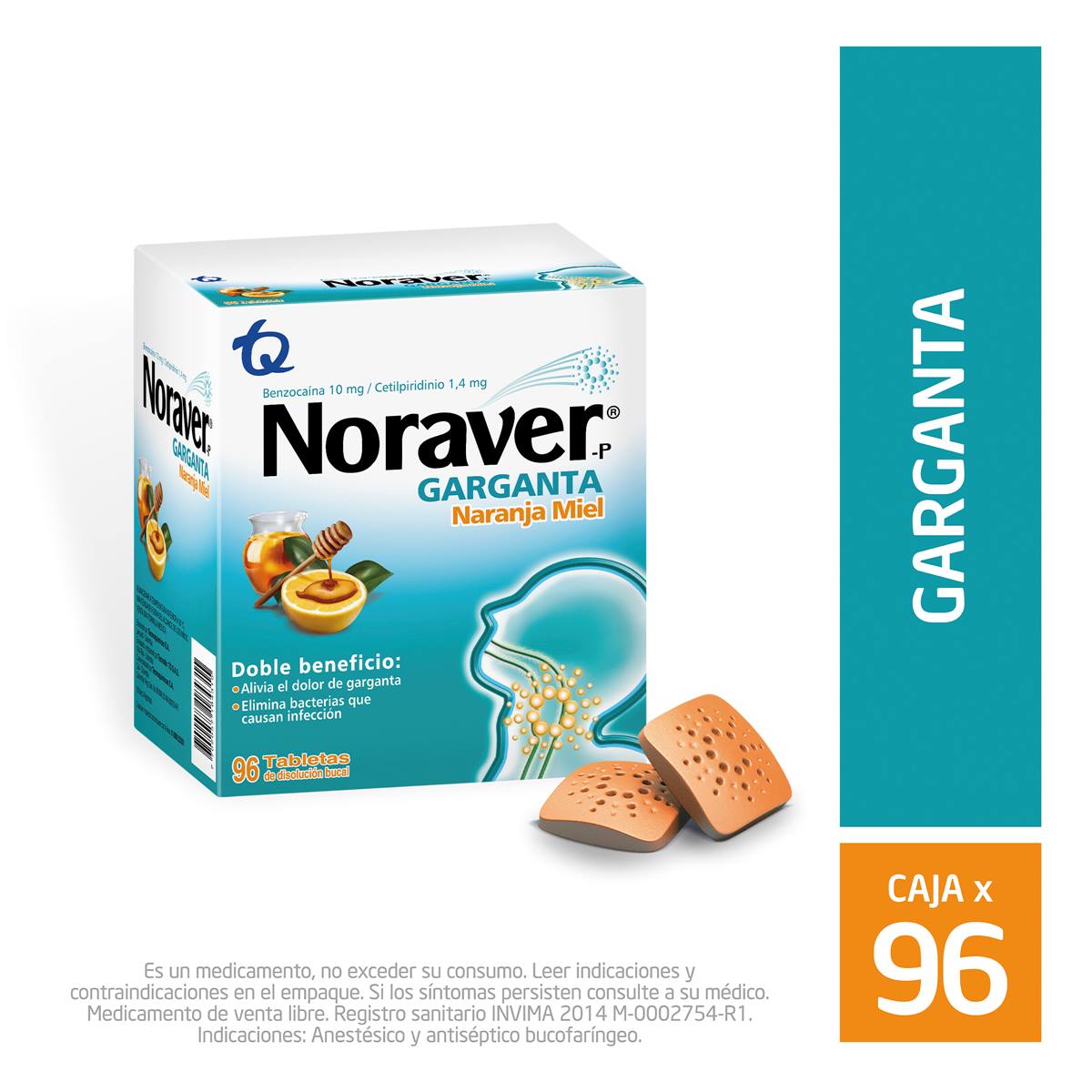 Noraver P Tableta Bucal