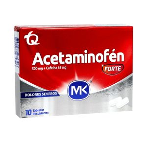 Acetaminofen 500Mg /Cafeina 65Mg Tableta Recubierta MK