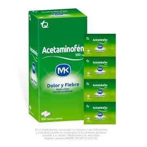 Acetaminofen Mk 500 mg Tableta Recubierta Tecnoquímicas