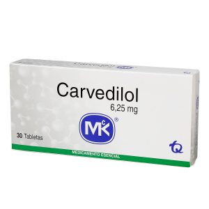 Carvedilol 6.25 mg Tableta Tecnoquímicas