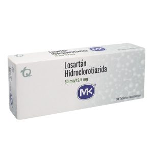 Losartan 50m+ Hidroclorotiazida 12.5 mg Tableta Recubierta Tecnoquímicas