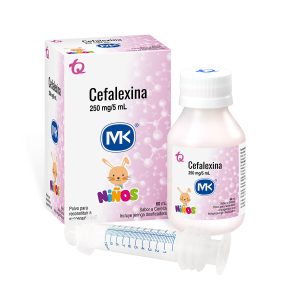 Cefalexina 250 Mg/5 Ml Polvo Para Suspensión Oral Incluye Jeringa