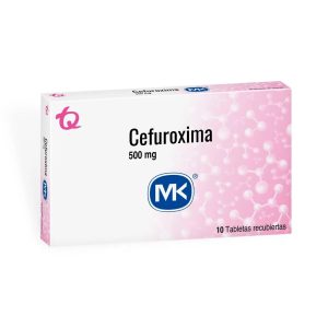 CEFUROXIMA MK 500MG TABLETA RECUBIERTA