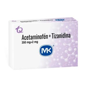 ACETAMINOFEN+TIZANIDINA 350MG+2MG CÁPSULA LIQUIDA