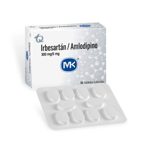 Irbesartan 300mg / Amlodipino 5mg Tabletas Recubiertas