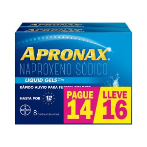 Oferta Apronax Liquid Gel 275mg Cápsula Blanda Pague:14 Lleve:16