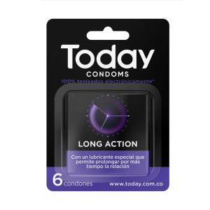 Today Condones Long Action. Retardante: Larga Duración 6 Und