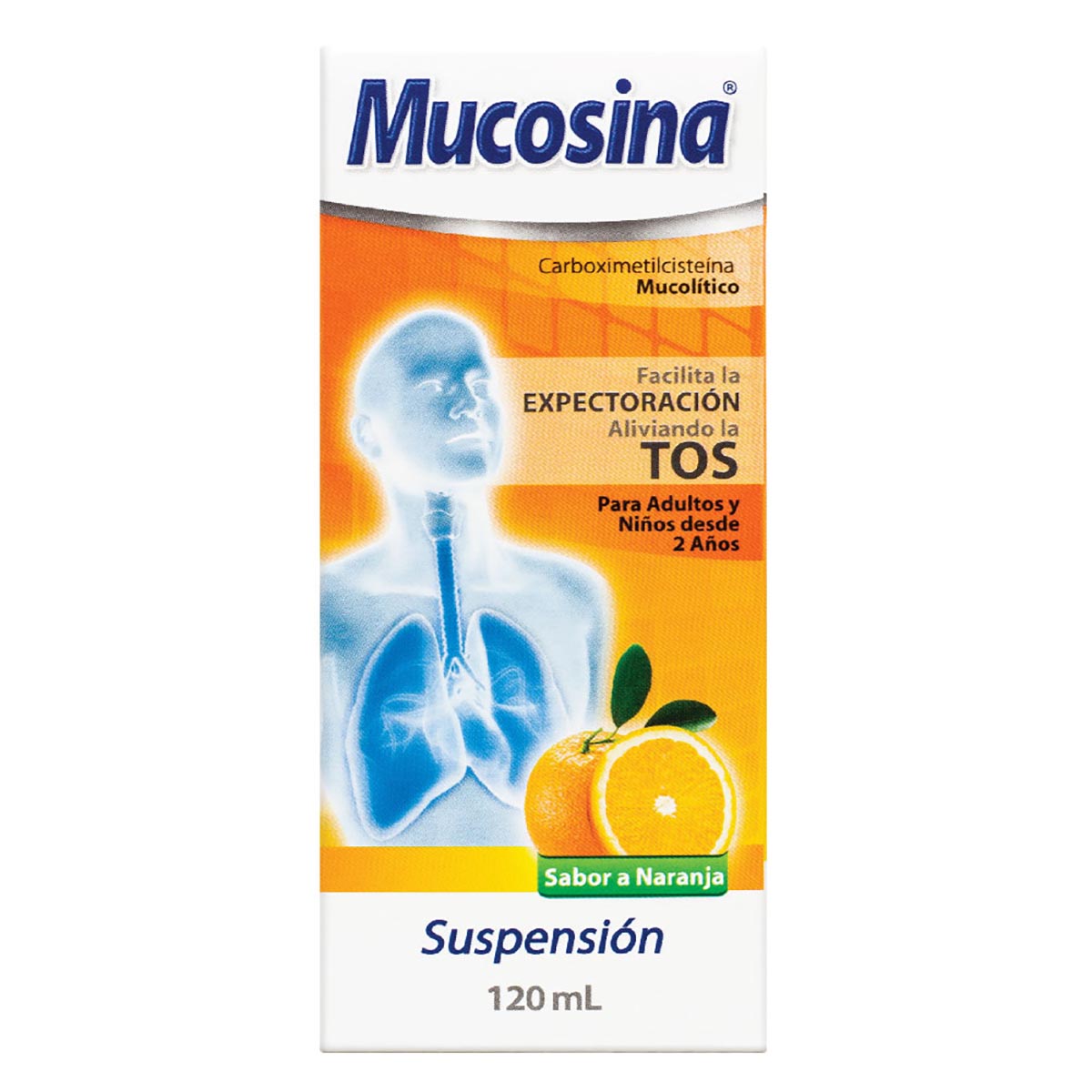 Mucosina Facilita La Expectoración Aliviando La Tos X120ml