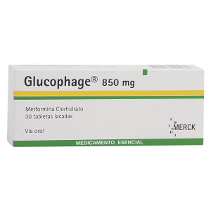 Glucophage 850 mg Tableta Recubierta