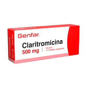 Claritromicina 500 Mg Tableta Recubierta Genfar