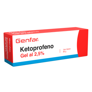 Ketoprofeno 2.5% Gel Tópico Genfar