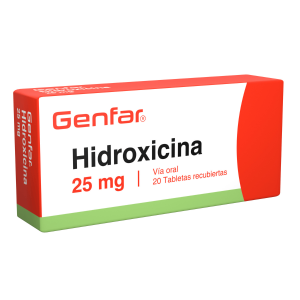Hidroxicina 25 mg Tableta Recubierta Genfar
