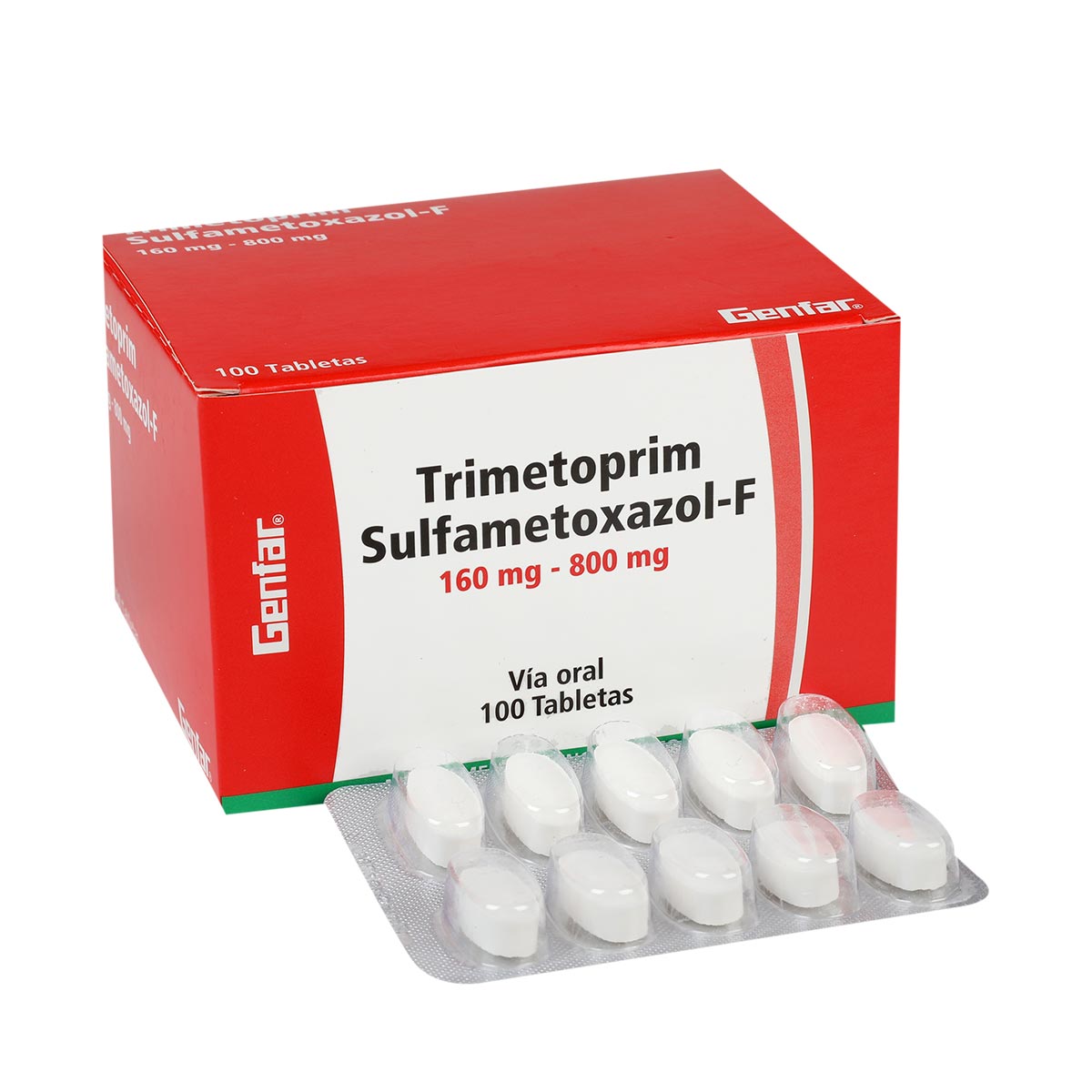 Trimetoprim 160 Mg + Sulfametoxazol-F 800 Mg Tableta Genfar