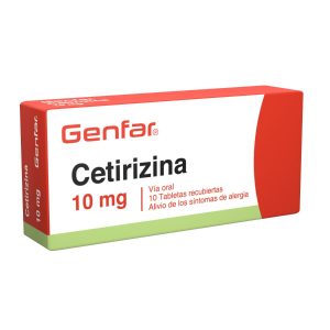 Cetirizina 10 mg Tableta Recubierta Genfar