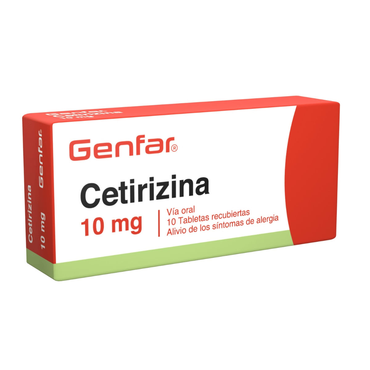 Cetirizina 10 mg Tableta Recubierta Genfar