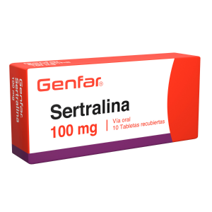 Sertralina 100 mg Tableta Recubierta Genfar