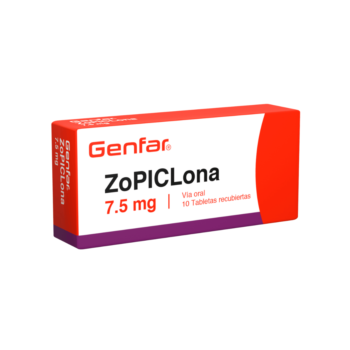 Zopiclona 7.5 mg Tableta Recubierta Genfar