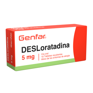 Desloratadina 5 Mg Tableta Recubierta Genfar
