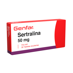 SERTRALINA 50MG TABLETA RECUBIERTA GENFAR