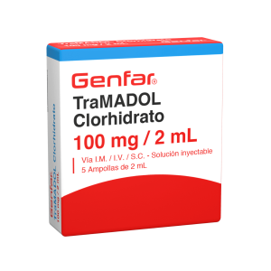 Tramadol Clorhidrato 100mg / 2ml Solución Inyectable Ampollas Genfar