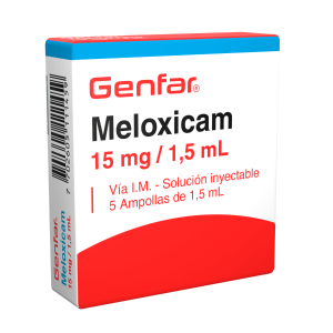 Meloxicam 15 mg / 1.5ml Solución Inyectable Genfar
