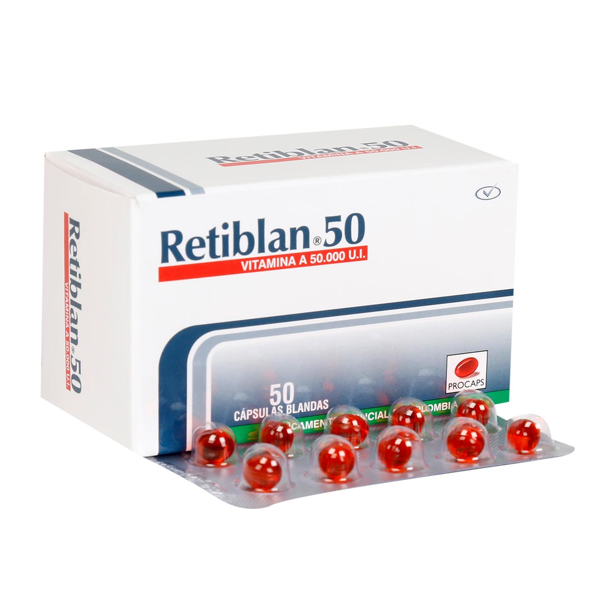 Retiblan 50 Cápsula Blanda