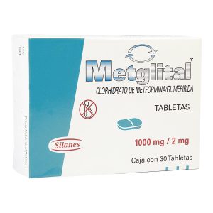 Metglital 1000 mg / 2 mg Tableta Recubierta