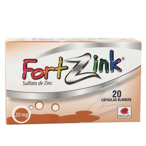 Fortzink Sulfato 20 mg Cápsula Blanda