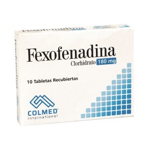 FEXOFENADINA 180MG TABLETA RECUBIERTA