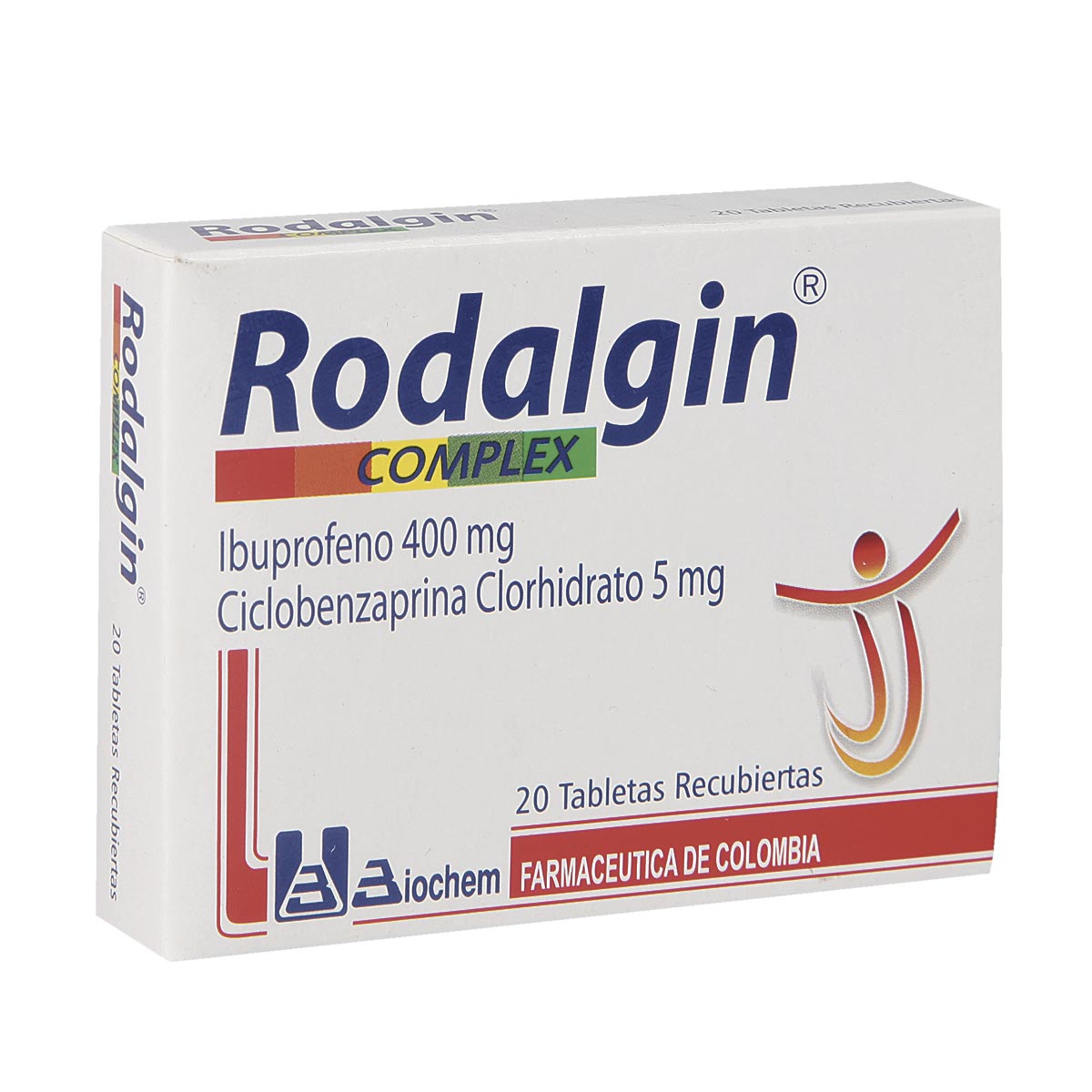 Rodalgin Complex 400 Mg/5 Mg Tableta Recubierta