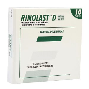 Rinolast D 60 Mg/25 Mg Tableta Recubierta