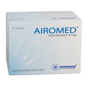 Airomed 4 Mg Tableta Masticable Sabor Fresa