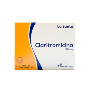 Claritromicina 500 Mg Tableta Recubierta La Sante