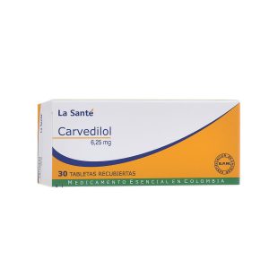 Carvedilol 6.25 mg Tableta Recubierta La Santé