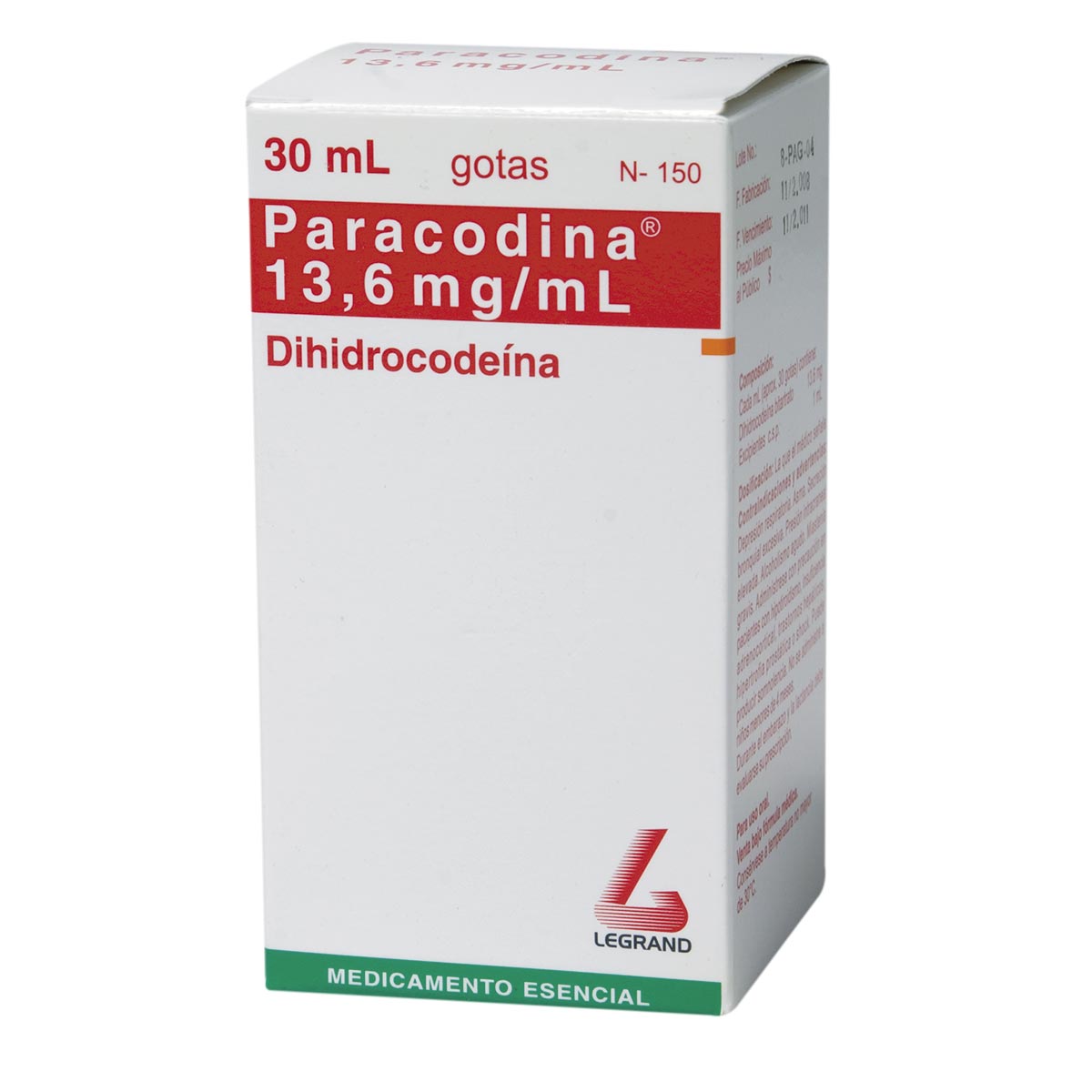 Paracodina 13.6 Mg Gotas