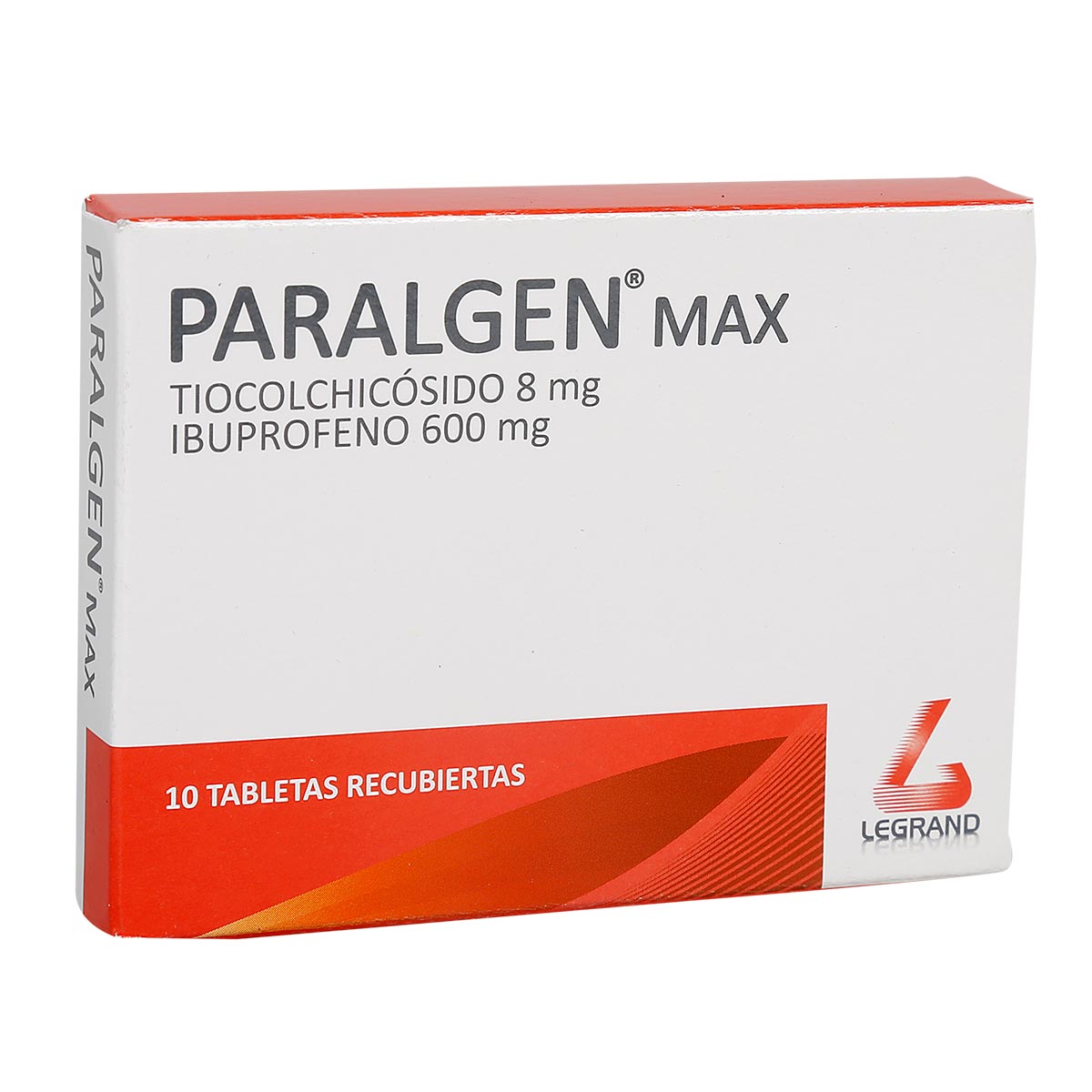 Paralgen Max 600 mg / 8 mg Tableta Recubierta