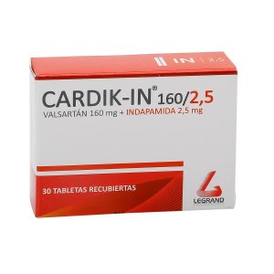 Cardik In 160 Mg/2.5 Mg Tableta Recubierta