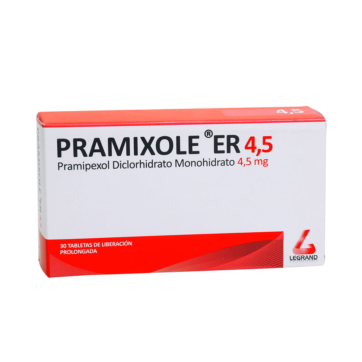 Pramixole er 4.5mg Tableta liberacion prolongada