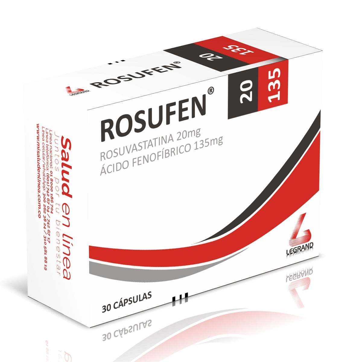 Rosufen 20mg /135mg Capsula Dura