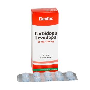 CARBIDOPA 25 MG + LEVODOPA 250 MG TABLETA GENFAR