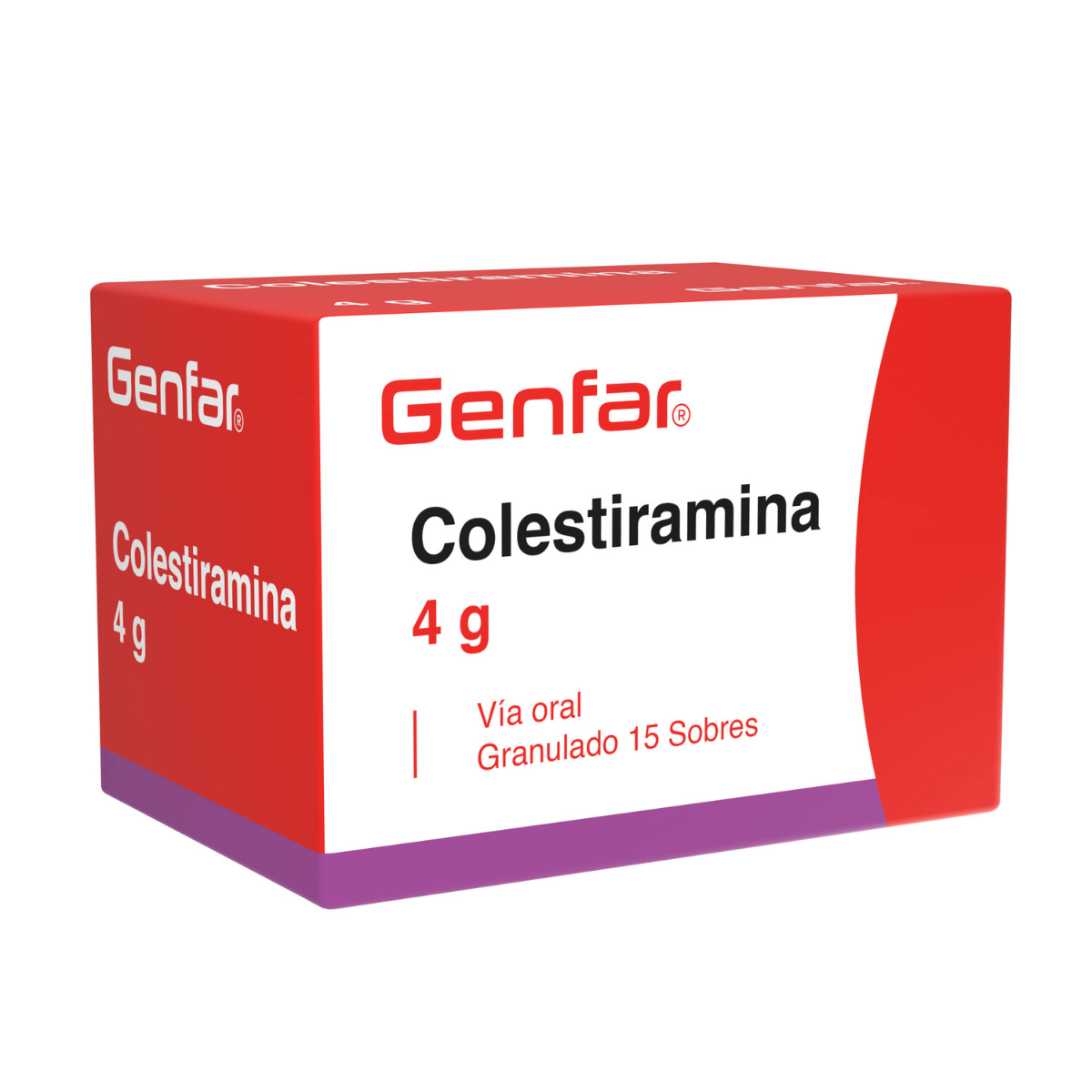 Colestiramina 4 G Granulos Genfar