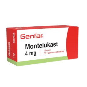 Montelukast 4mg Tableta Masticable Pediátrico Genfar